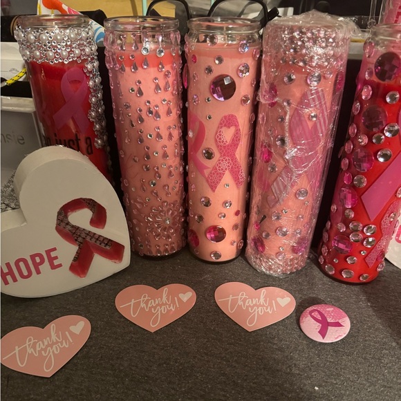 🌝🕯️ $25 FOR ONE OF THESE BEAUTIFUL PERSONALIZED BLINGED OUT HANDMADE CANDLES❤️ - Picture 13 of 17